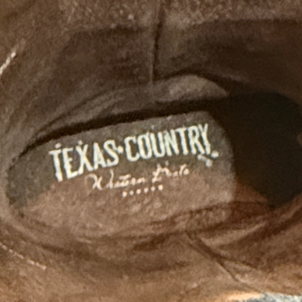 Texas Country Coastal Cowgirl Snip Toe Two-Tone Design Ladies Boots Size 6 - Picture 7 of 15